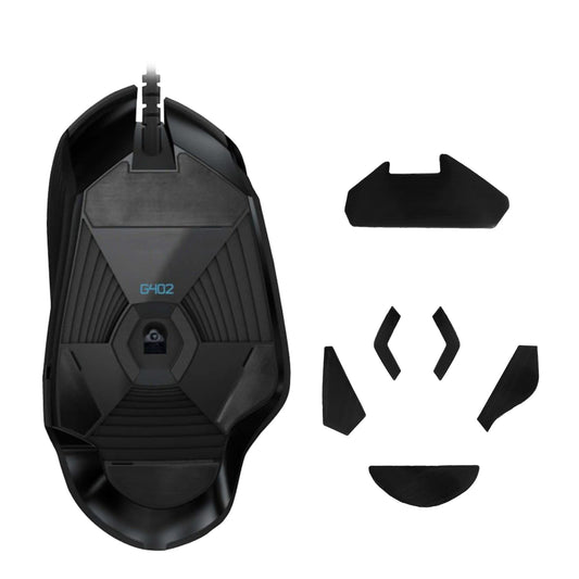 kwmobile Mouse Feet Sticker kompatibel mit Logitech G402 Ersatz Glider - Mausfüße passgenau - Maus Glides in Schwarz Schwarz  