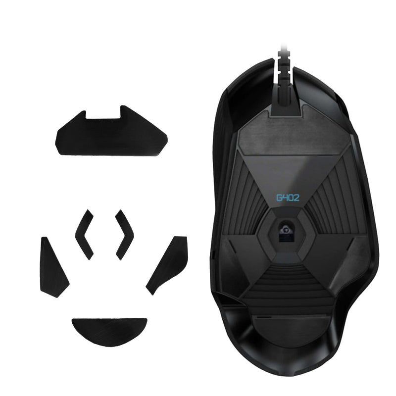 kwmobile Mouse Feet Sticker kompatibel mit Logitech G402 Ersatz Glider Mausfüße passgenau Maus Glides