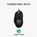 kwmobile Mouse Feet Sticker kompatibel mit Logitech G402 Ersatz Glider Mausfüße passgenau Maus Glides