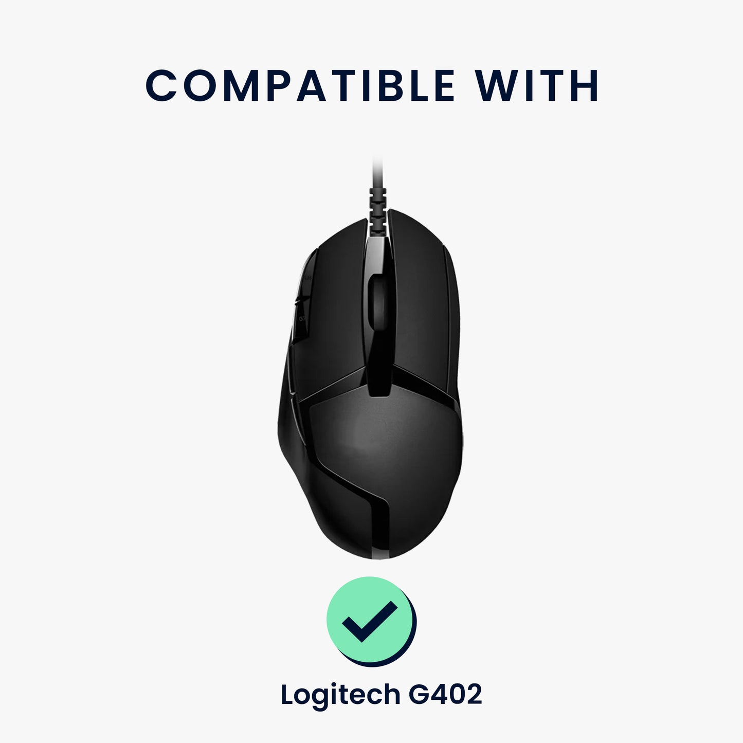 kwmobile Mouse Feet Sticker kompatibel mit Logitech G402 Ersatz Glider Mausfüße passgenau Maus Glides