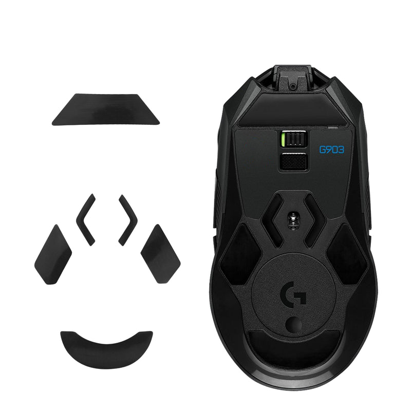 kwmobile Mouse Feet Sticker kompatibel mit Logitech G903 Ersatz Glider Mausfüße passgenau Maus Glides