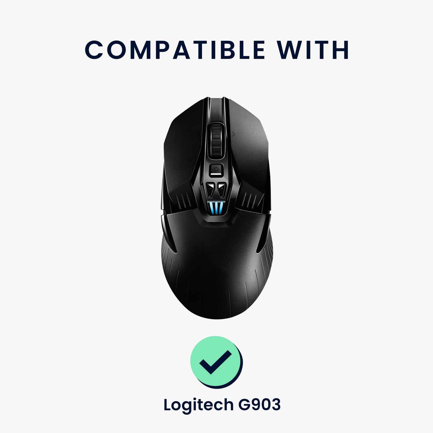 kwmobile Mouse Feet Sticker kompatibel mit Logitech G903 Ersatz Glider Mausfüße passgenau Maus Glides