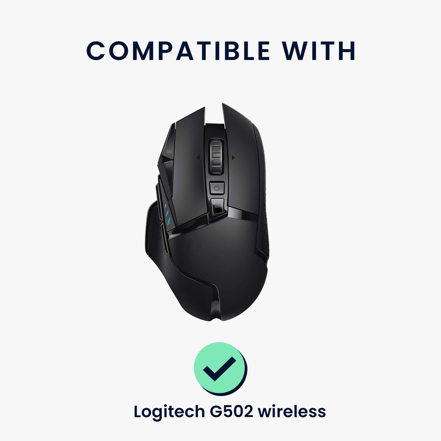 kwmobile Mouse Feet Sticker kompatibel mit Logitech G502 wireless Ersatz Glider Mausfüße passgenau Maus Glides