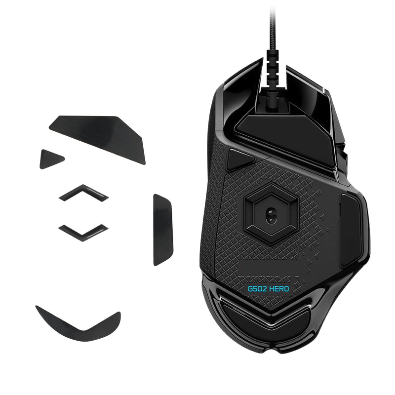 kwmobile Mouse Feet Sticker kompatibel mit Logitech G502 wired Ersatz Glider Mausfüße passgenau Maus Glides