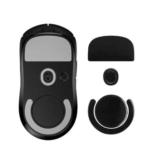 kwmobile Mouse Feet Sticker kompatibel mit Logitech G PRO X Superlight 2 / Superlight 2 SE Ersatz Glider - Mausfüße passgenau - Maus Glides in Schwarz Schwarz  