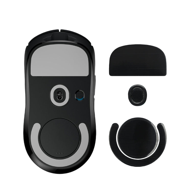 kwmobile Mouse Feet Sticker kompatibel mit Logitech G PRO X Superlight 2 / Superlight 2 SE Ersatz Glider - Mausfüße passgenau - Maus Glides in Schwarz Schwarz  