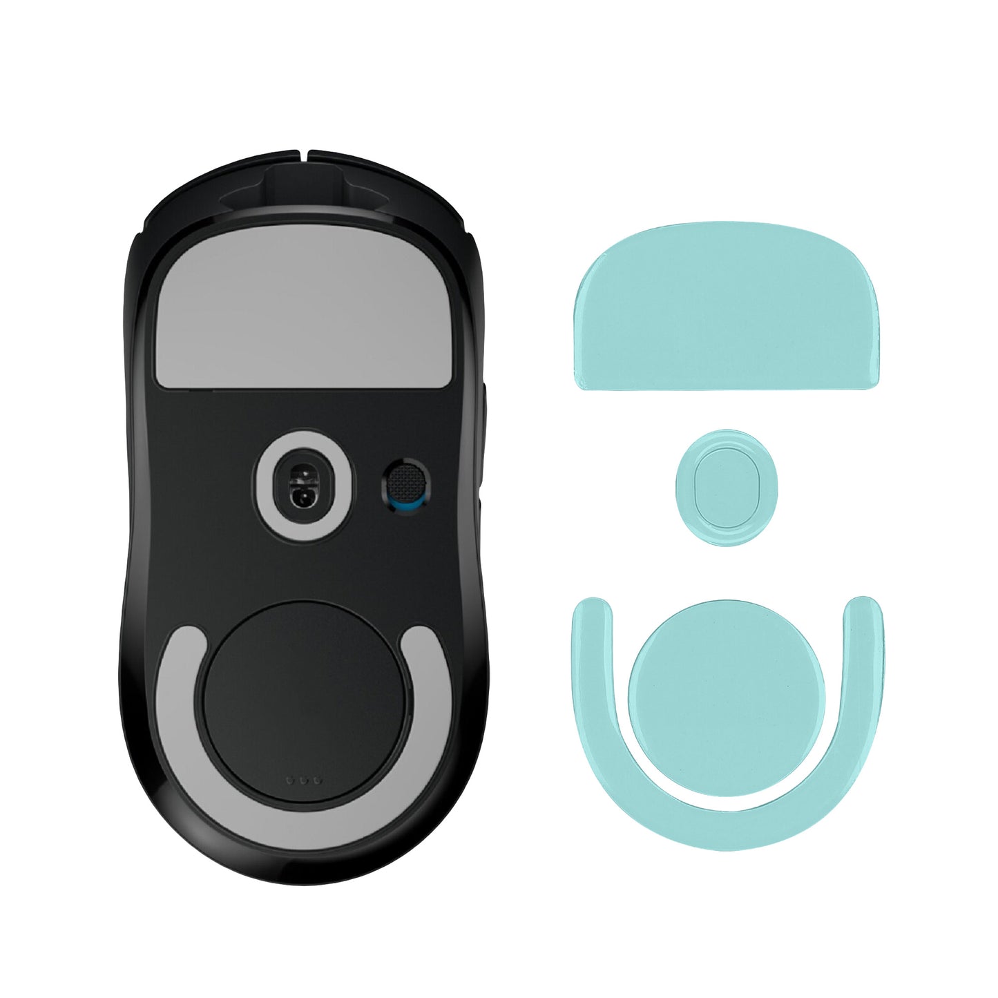 kwmobile Mouse Feet Sticker kompatibel mit Logitech G PRO X Superlight 2 / Superlight 2 SE Ersatz Glider - Mausfüße passgenau - Maus Glides in Grün Grün  