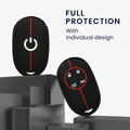 kwmobile Autoschlüssel Schutzhülle kompatibel mit Fiat 500E 4-Tasten Autoschlüssel Hülle
