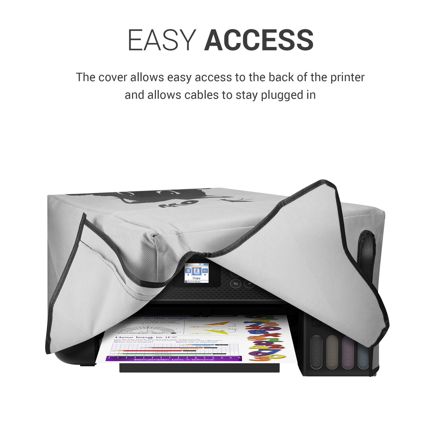 kwmobile Cover kompatibel mit Canon Pixma TS5350 / TS5351 / TS5352 - Tasche Hülle Drucker - Staubschutzhülle Schutzhaube Schutzhülle