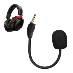 kwmobile Ersatz Kopfhörer Mikrofon kompatibel mit Kingston HyperX Cloud III Headset - Gaming Headphones Mikrofon mit 3,5 mm Klinkenstecker - Schwarz Schwarz  
