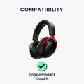 kwmobile Ersatz Kopfhörer Mikrofon kompatibel mit Kingston HyperX Cloud III Headset Gaming Headphones Mikrofon mit 3,5 mm Klinkenstecker