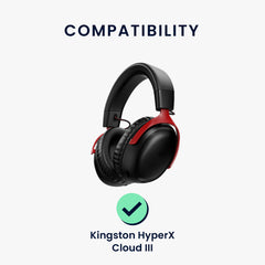 kwmobile Ersatz Kopfhörer Mikrofon kompatibel mit Kingston HyperX Cloud III Headset Gaming Headphones Mikrofon mit 3,5