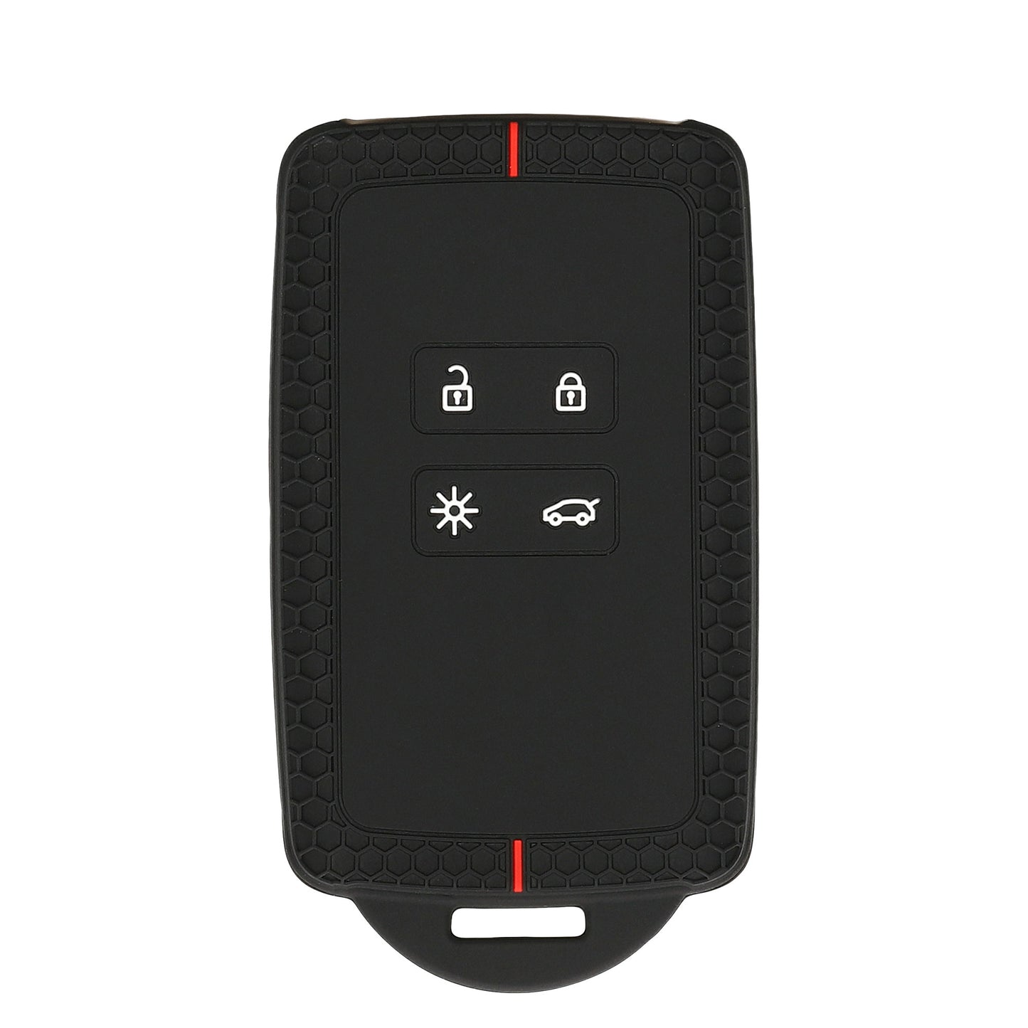 kwmobile Autoschlüssel Schutzhülle kompatibel mit Renault 4-Tasten Smartkey Autoschlüssel (nur Keyless Go) Hülle