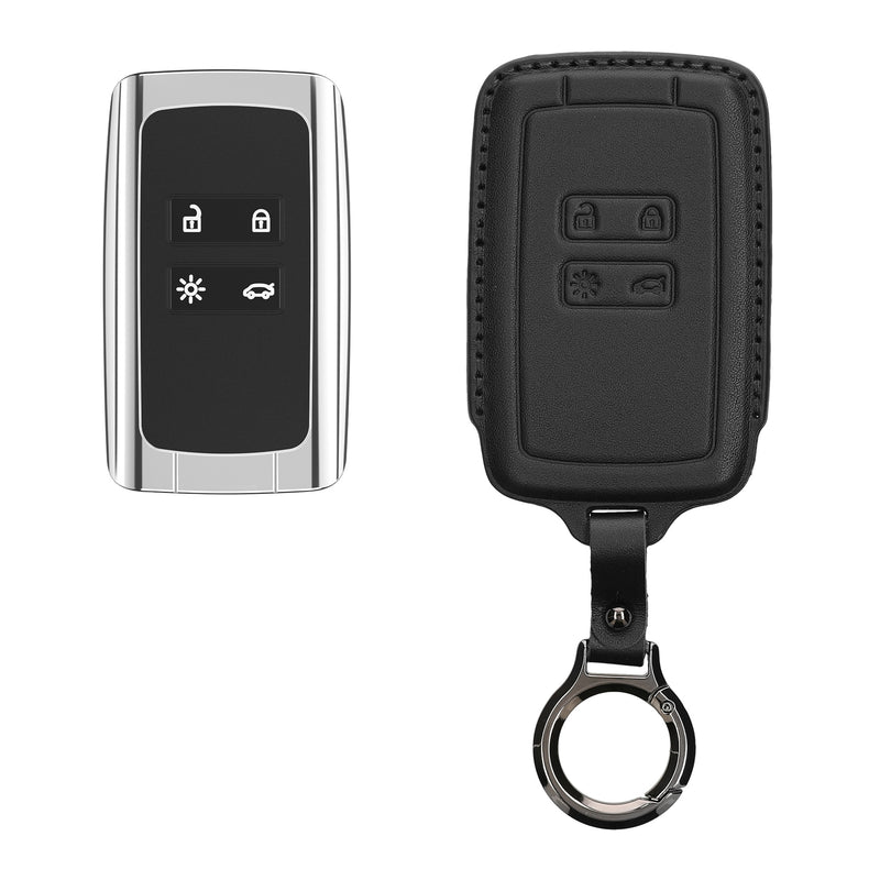 kwmobile Premium Autoschlüssel Schutzhülle kompatibel mit Renault 4-Tasten Smartkey Autoschlüssel (nur Keyless Go) Hülle - Schlüssel Tasche