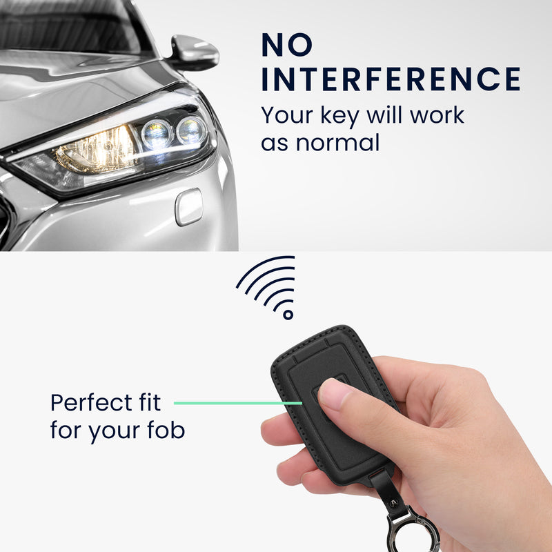 kwmobile Premium Autoschlüssel Schutzhülle kompatibel mit Renault 4-Tasten Smartkey Autoschlüssel (nur Keyless Go) Hülle - Schlüssel Tasche