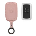 kwmobile Premium Leder Autoschlüssel Schutzhülle kompatibel mit Renault 4-Tasten Smartkey Autoschlüssel (nur Keyless Go) Hülle - Schlüssel Tasche - Altrosa Altrosa  [dsg04]
