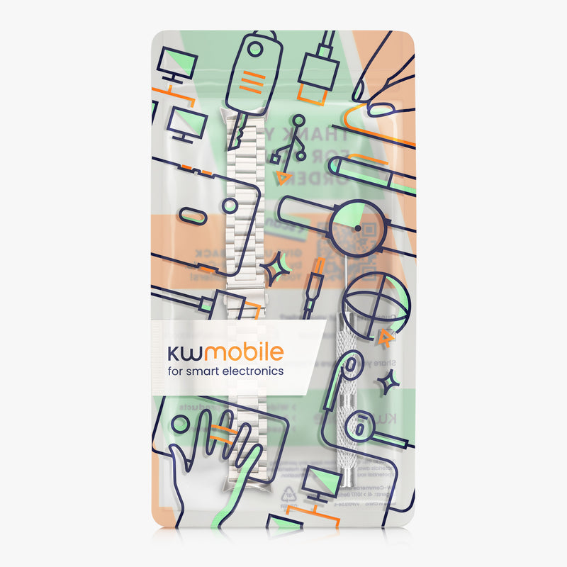 kwmobile Uhrenarmband kompatibel mit Google Pixel Watch 2 / Pixel Watch 1 Ersatz Armband - Ersatzarmband für Smartwatch - 14 - 22 cm Innenmaße