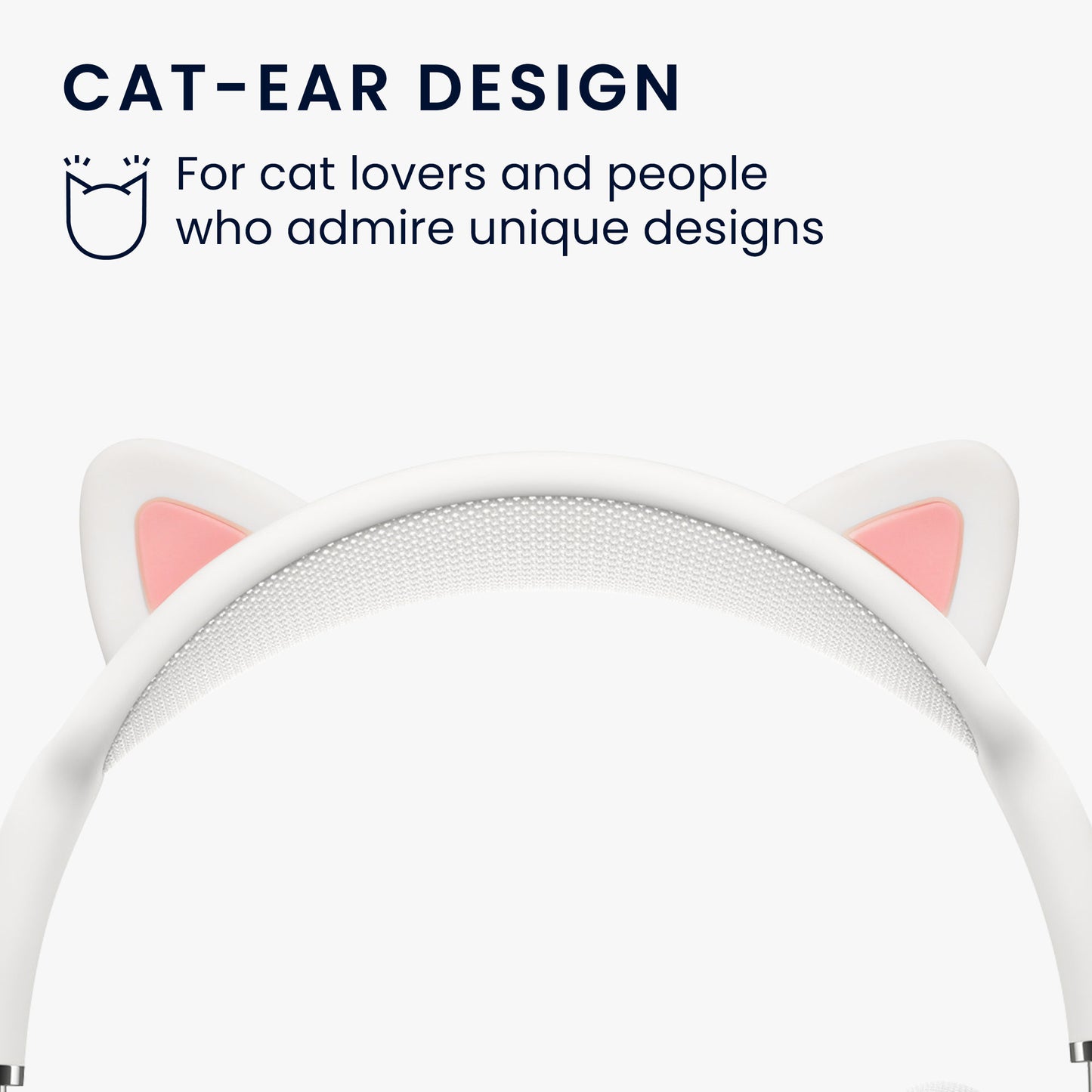 kwmobile Katzenohren Kopfband Abdeckung kompatibel mit Apple AirPods Max Stirnband Polster Kopfhörer Aufsatz