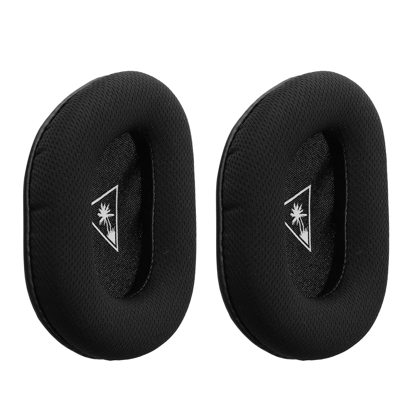 kwmobile 2x Mesh Polyester Ohr Polster für TurtleBeach Beach Recon 70 Ohrpolster - Ersatz Ohrpolster - Kopfhörer Ersatzteile - Kopfhörer Ersatzpolster für Over Ear Headphones Schwarz  