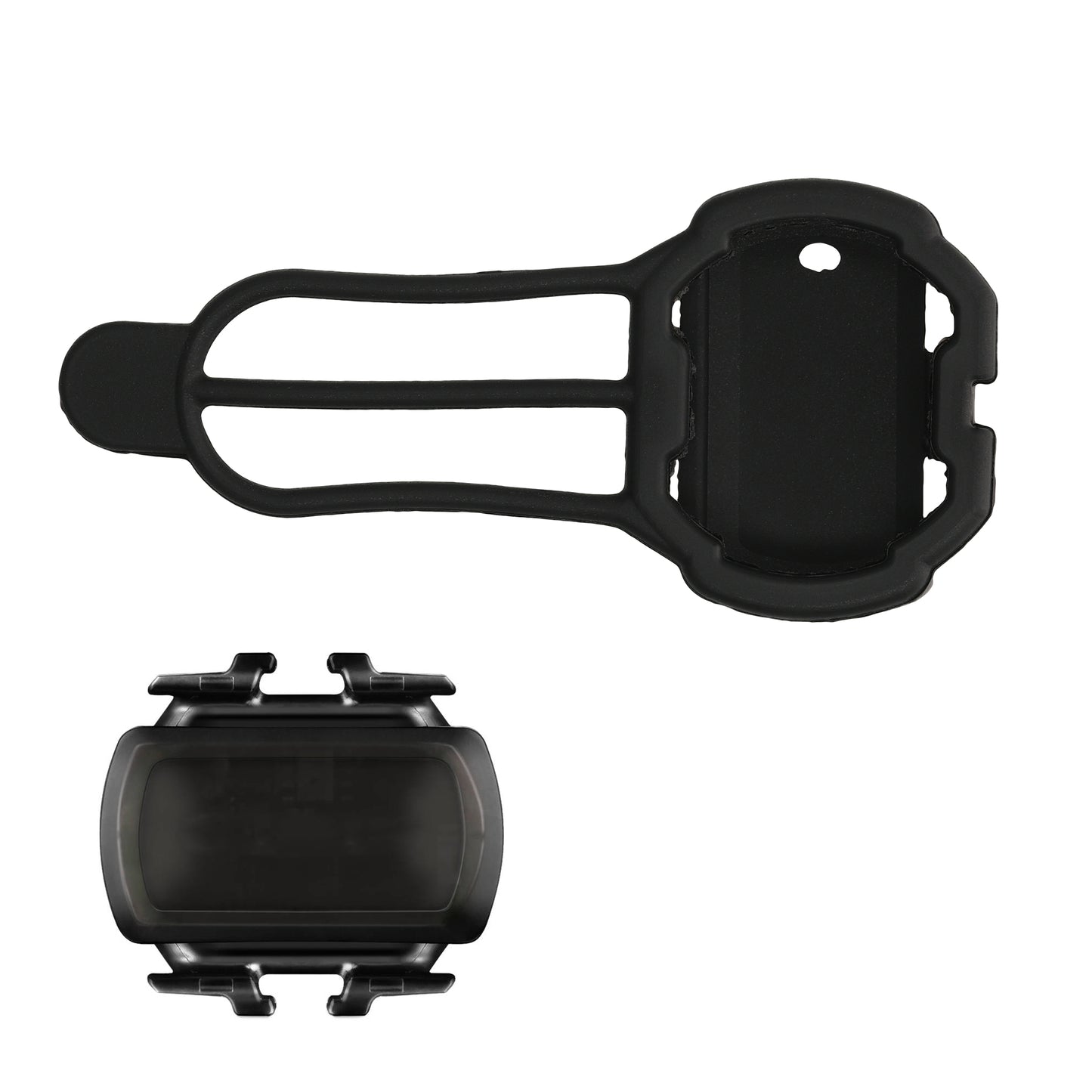 kwmobile Fahrradcomputer Silikonhülle kompatibel mit Garmin Cadence / Bryton / Magene / iGPSPORT Cadence Hülle - Trittfrequenzsensor Schutzhülle - Silikon Case-Cadence-Sensor - Schwarz Schwarz  