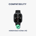 kwmobile Metall Adapter mit 20mm Bandbreite kompatibel mit HONOR Watch 4 (TMA-L19) Uhrenarmband Smartwatch Armband Anschlussadapter Set