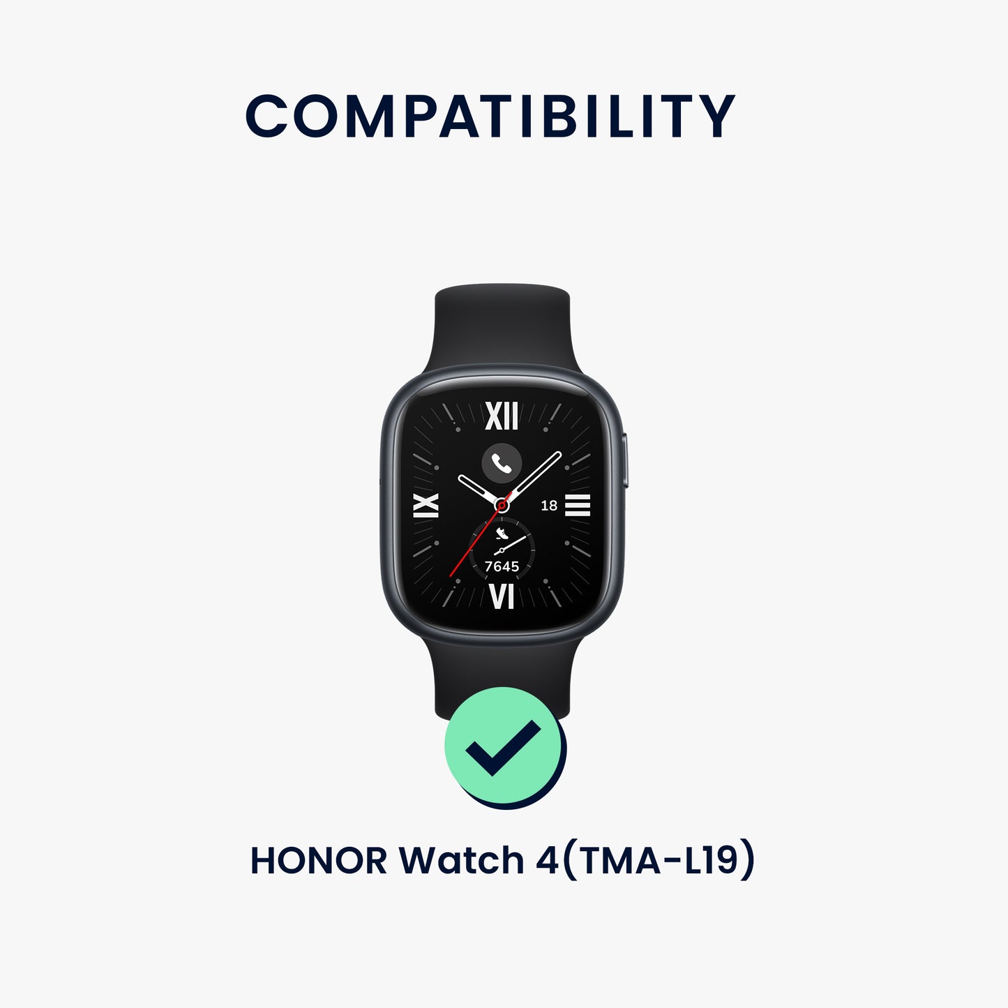 kwmobile Metall Adapter mit 20mm Bandbreite kompatibel mit HONOR Watch 4 (TMA-L19) Uhrenarmband Smartwatch Armband Anschlussadapter Set