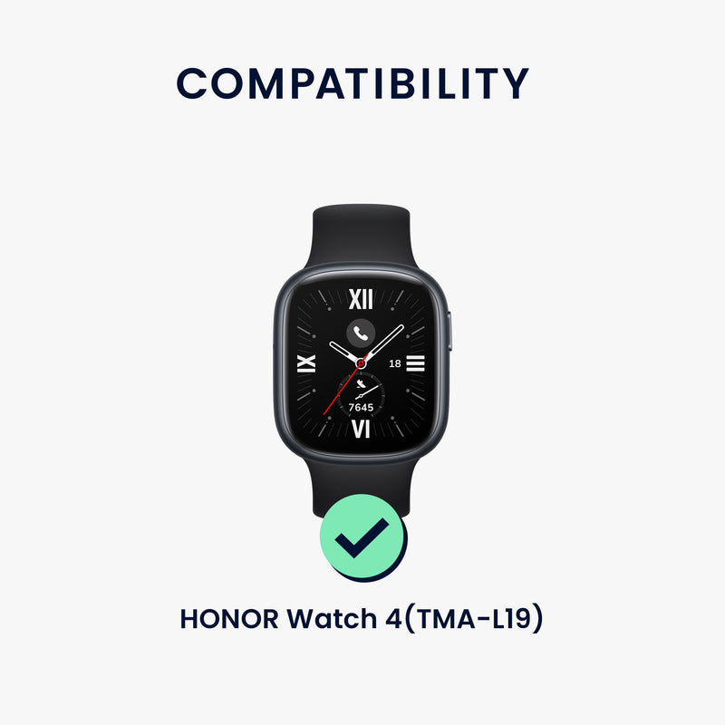 kwmobile Metall Adapter mit 20mm Bandbreite kompatibel mit HONOR Watch 4 (TMA-L19) Uhrenarmband Smartwatch Armband Anschlussadapter Set