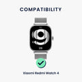 kwmobile Uhrenarmband für Xiaomi Redmi Watch 4 / Watch 5 / Watch 5 eSIM Armband Fitnesstracker Band Set Ersatzarmband Smartwatch