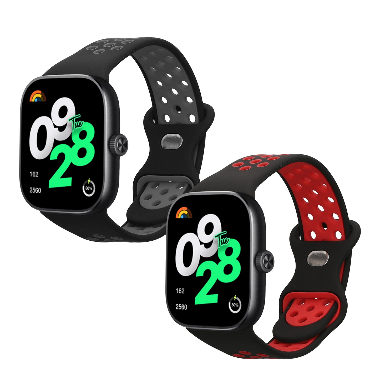 kwmobile Uhrenarmband für Xiaomi Redmi Watch 4 Armband Fitnesstracker Band Set Ersatzarmband Smartwatch