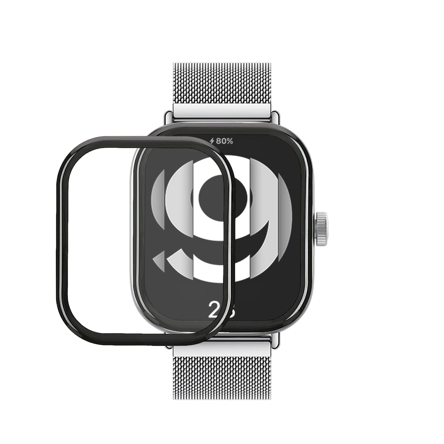 kwmobile 2x Transparente Displayschutzfolie kompatibel mit Xiaomi Redmi Watch 4 Folie - Schutzfolie für Fitness Tracker - robuster Displayschutz Transparent  