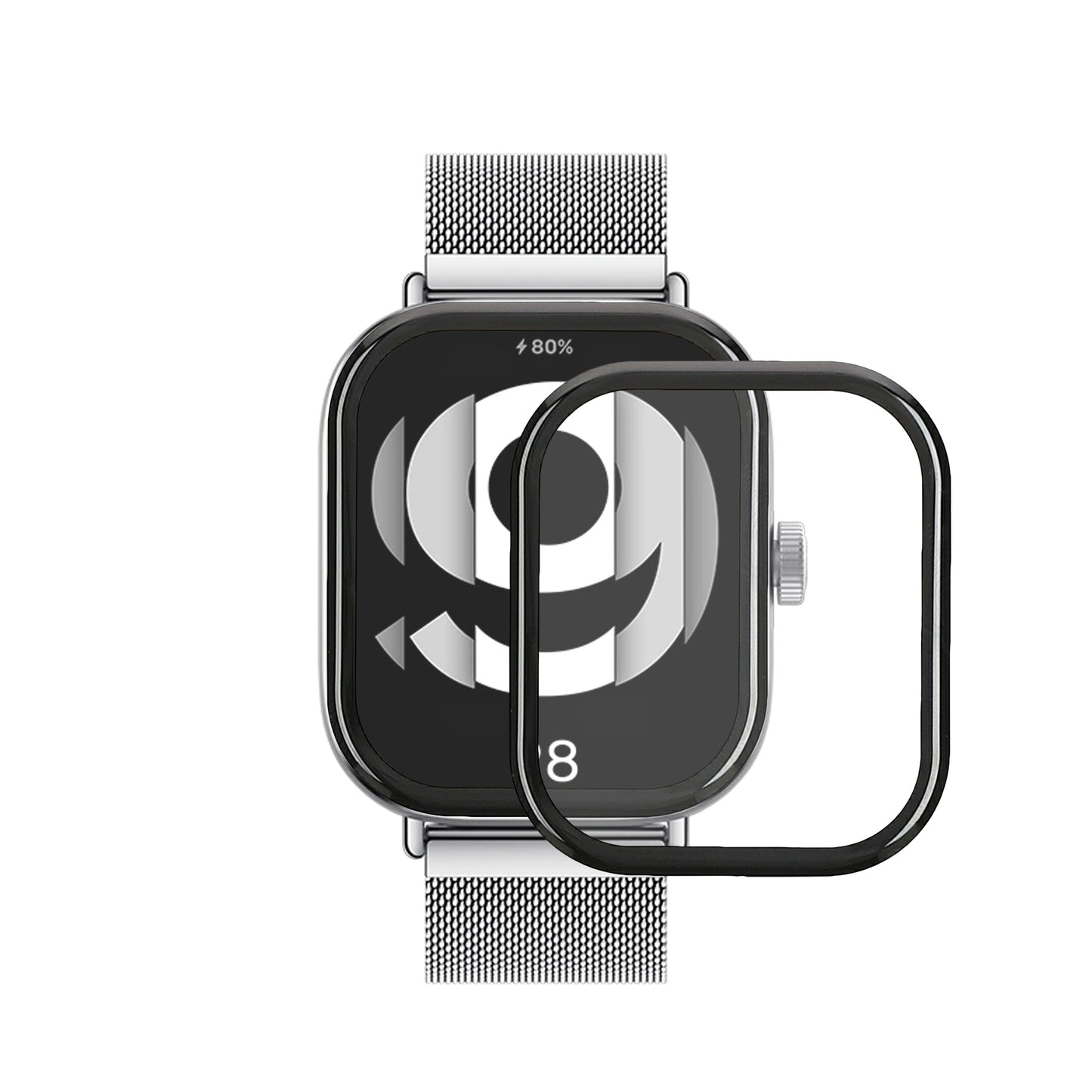 kwmobile Schutzfolie kompatibel mit Xiaomi Redmi Watch 4 Folie Fitness Tracker robuster Displayschutz