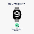 kwmobile Schutzfolie kompatibel mit Xiaomi Redmi Watch 4 Folie Fitness Tracker robuster Displayschutz
