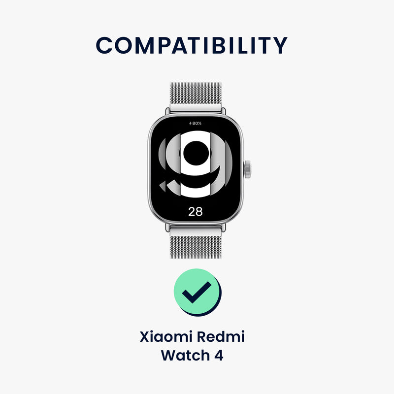kwmobile Schutzfolie kompatibel mit Xiaomi Redmi Watch 4 Folie Fitness Tracker robuster Displayschutz