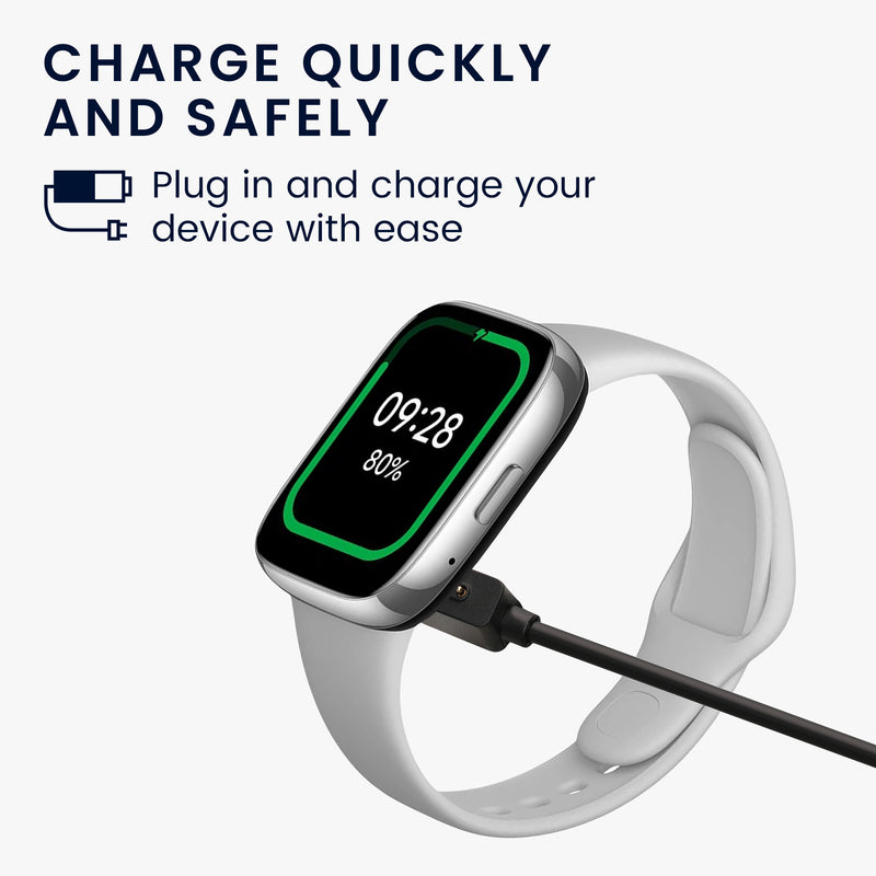 kwmobile USB Kabel Charger kompatibel mit Xiaomi Redmi Watch 4 / Watch 3 Active / Lite / Smart Band 8 / 8 Pro / Band 2 Ladekabel Smart Watch Ersatzkabel Fitnesstracker Aufladekabel