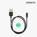 kwmobile USB Kabel Charger kompatibel mit Xiaomi Redmi Watch 4 / Watch 3 Active / Lite / Smart Band 8 / 8 Pro / Band 2 Ladekabel Smart Watch Ersatzkabel Fitnesstracker Aufladekabel