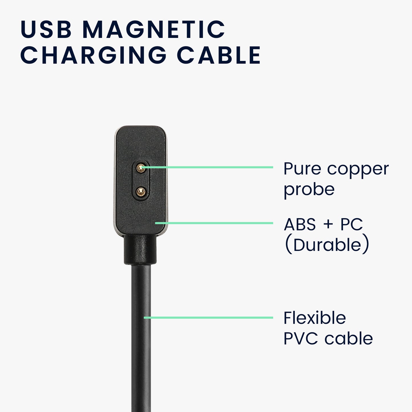 kwmobile USB Kabel Charger kompatibel mit Xiaomi Redmi Watch 4 / Watch 3 Active / Lite / Smart Band 8 / 8 Pro / Band 2 Ladekabel Smart Watch Ersatzkabel Fitnesstracker Aufladekabel