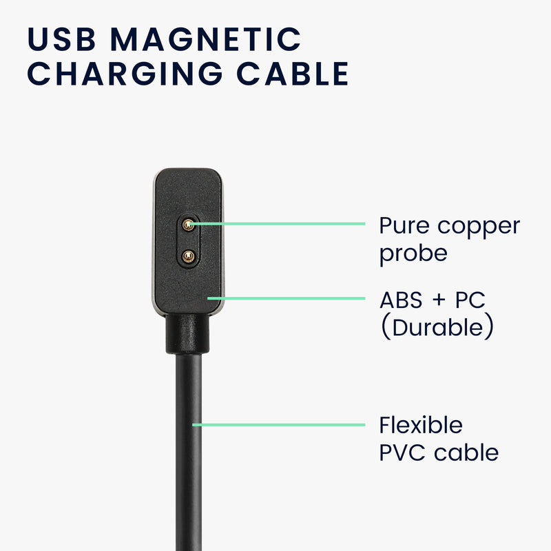 kwmobile USB Kabel Charger kompatibel mit Xiaomi Redmi Watch 4 / Watch 3 Active / Lite / Smart Band 8 / 8 Pro / Band 2 Ladekabel Smart Watch Ersatzkabel Fitnesstracker Aufladekabel