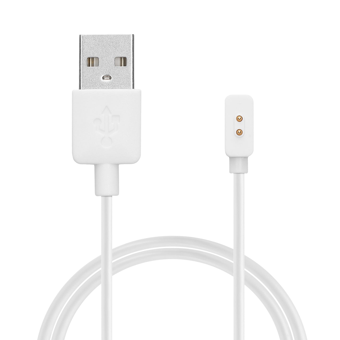 kwmobile USB Kabel Charger kompatibel mit Xiaomi Redmi Watch 4 / Watch 3 Active / Lite / Smart Band 8 / 8 Pro / Band 2 Ladekabel - Smart Watch Ersatzkabel - Fitnesstracker Aufladekabel in Weiß Weiß  