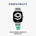 kwmobile Uhrenarmband für Xiaomi Redmi Watch 4 / Band 8 Pro Armband Fitnesstracker Band Set Ersatzarmband Smartwatch