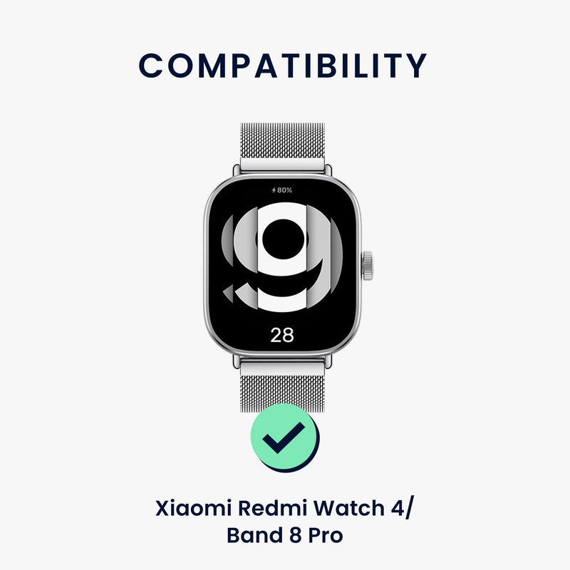 kwmobile Uhrenarmband für Xiaomi Redmi Watch 4 / Band 8 Pro Armband Fitnesstracker Band Set Ersatzarmband Smartwatch