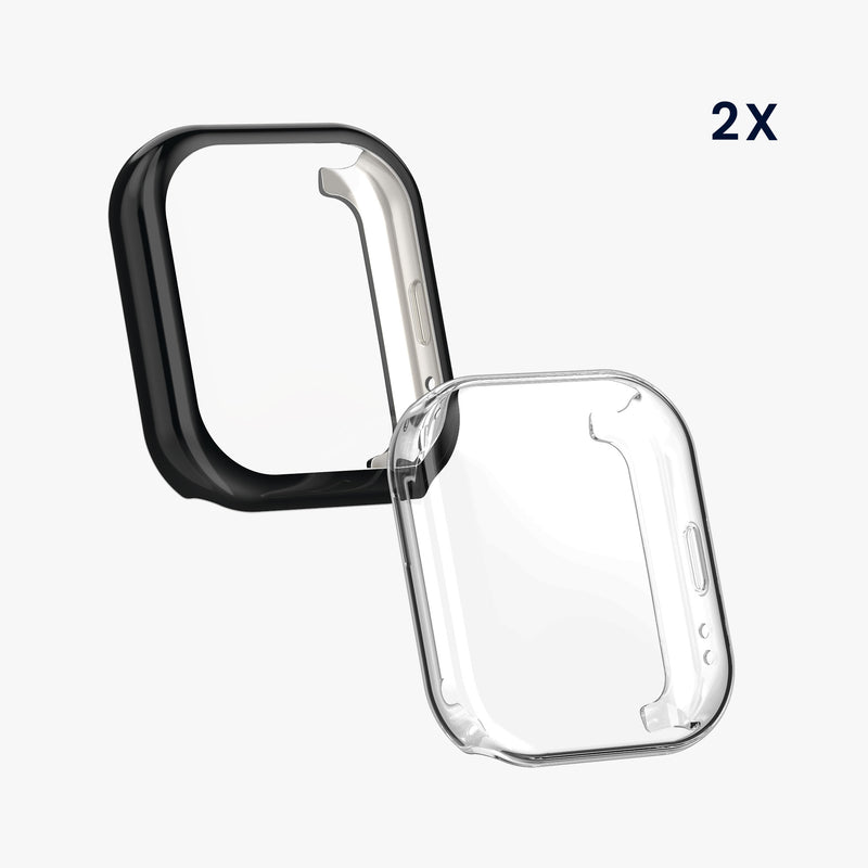 kwmobile Silikon Hülle für Amazfit Active (A2211) Schutzhülle Fullbody Display Cover Set