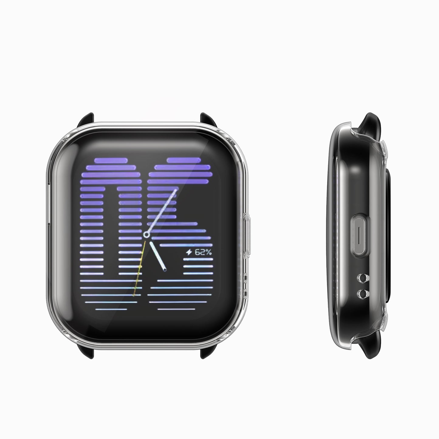 kwmobile Silikon Hülle für Amazfit Active (A2211) Schutzhülle Fullbody Display Cover Set