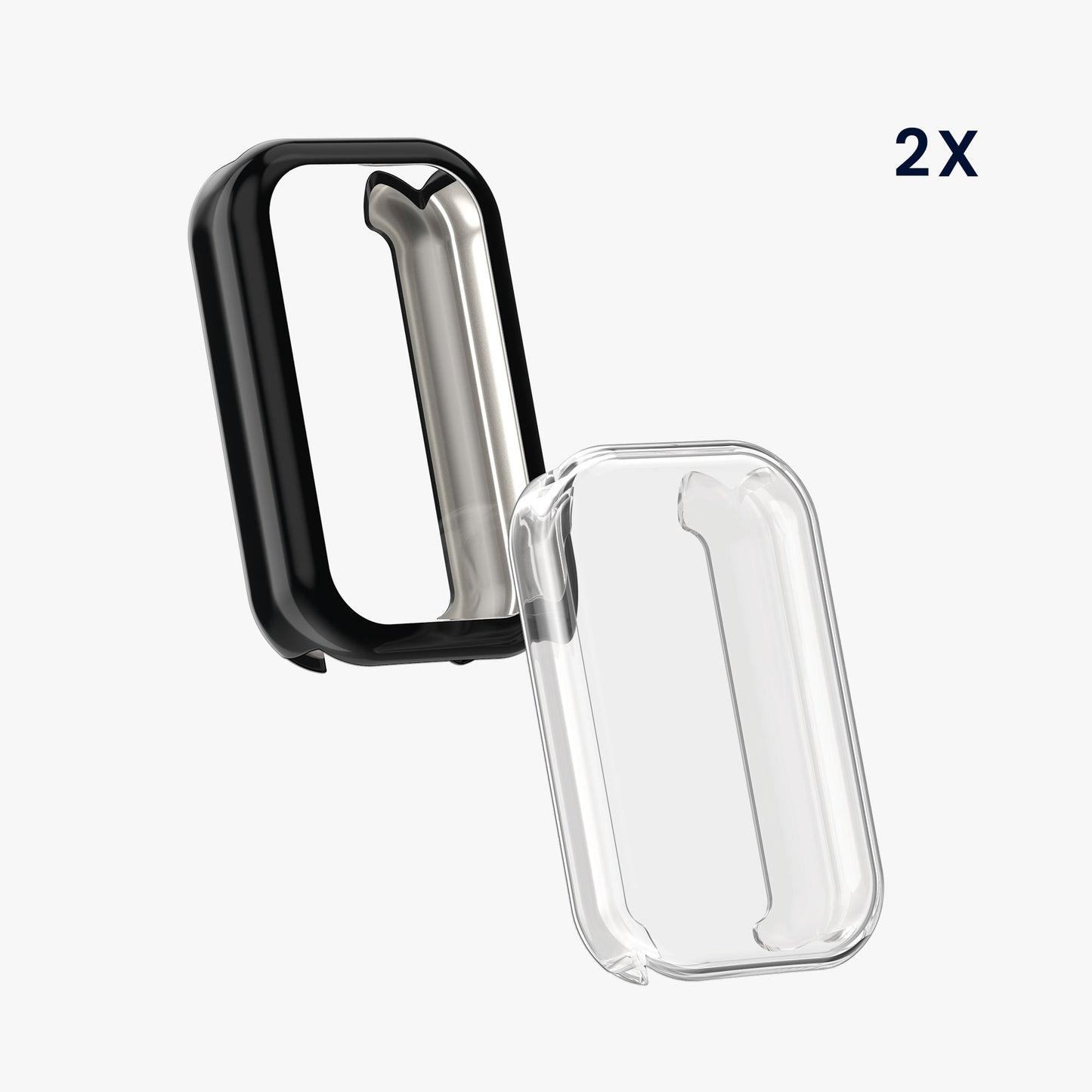 2x Hülle für Xiaomi Smart Band 8 Active / Redmi Band 2