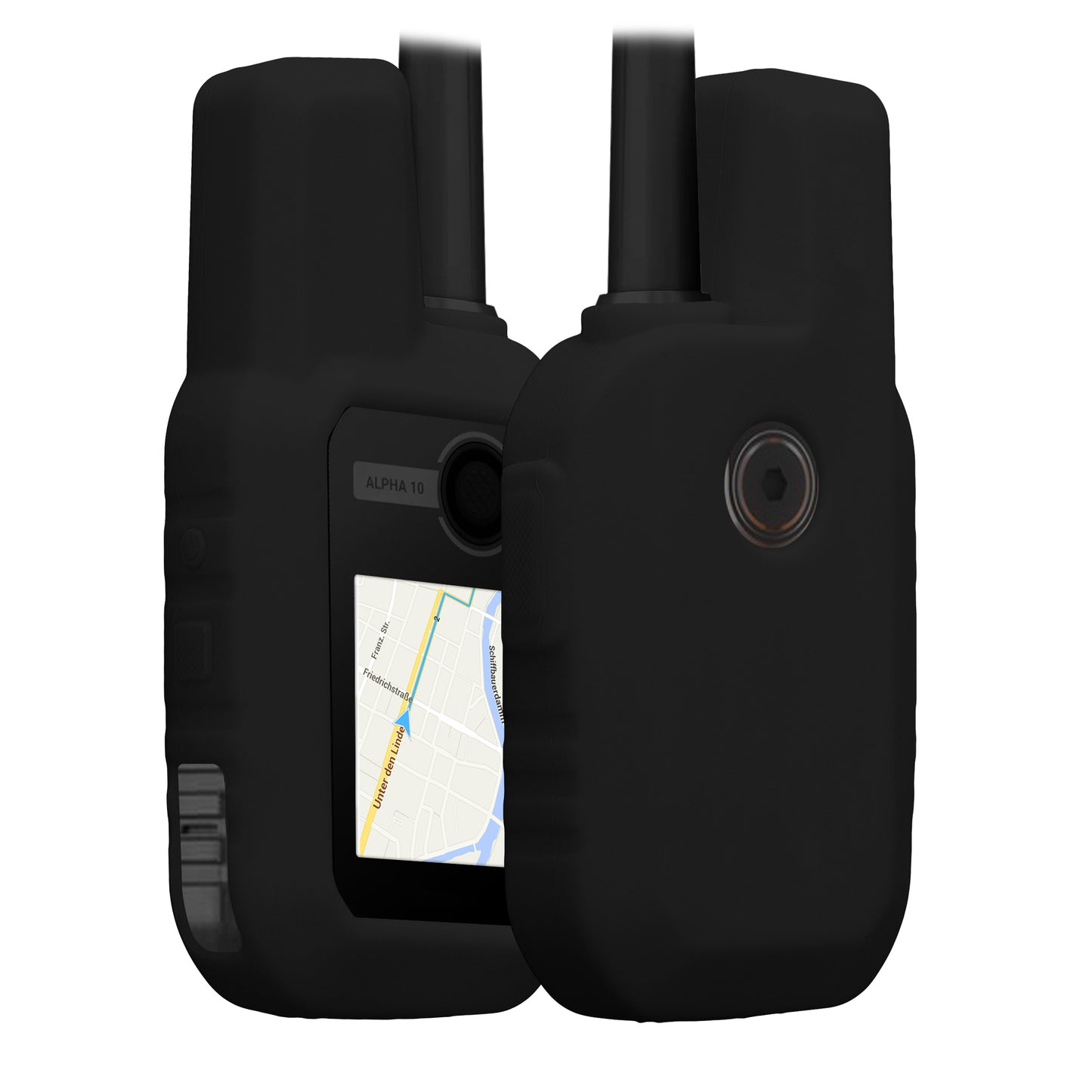 kwmobile Hülle kompatibel mit Garmin Alpha 10 - Schutzhülle für GPS Handgerät in Schwarz Schwarz  