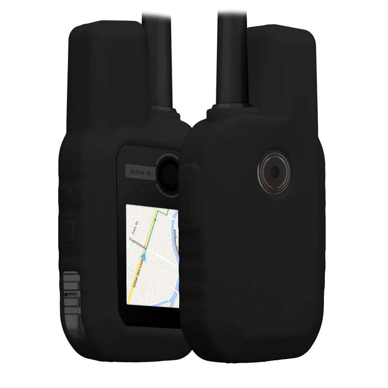 kwmobile Hülle kompatibel mit Garmin Alpha 10 - Schutzhülle für GPS Handgerät in Schwarz Schwarz  