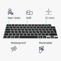 kwmobile Tastaturschutz für Apple MacBook Pro 14" (2023) M2 A2779 / M3 A2918 / M3 A2992 QWERTY Russisch Keyboard Cover Abdeckung