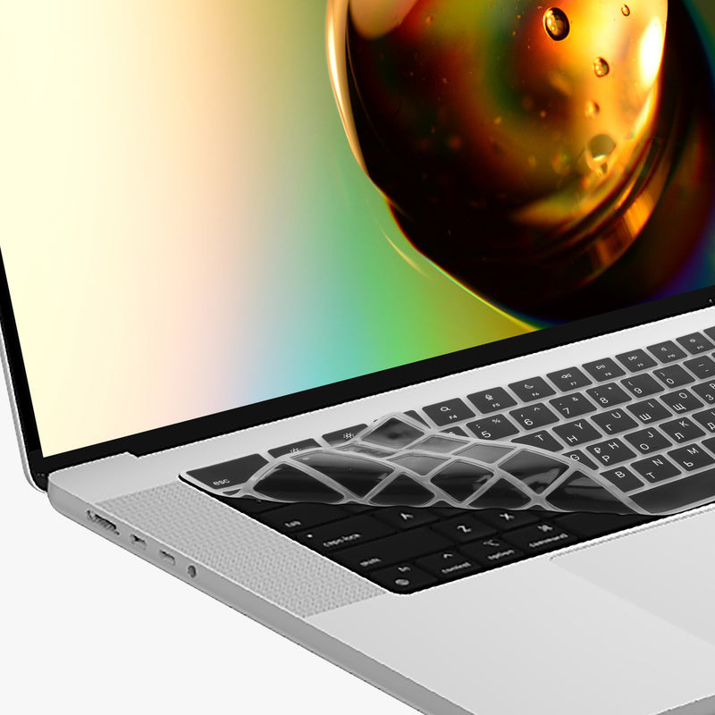 kwmobile Tastaturschutz für Apple MacBook Pro 14" (2023) M2 A2779 / M3 A2918 / M3 A2992 QWERTY Russisch Keyboard Cover Abdeckung