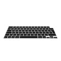 kwmobile Silikon Tastaturschutz QWERTY (Spanien) kompatibel mit Apple MacBook Pro 16" (2023) M2 A2780 / M3 A2991 - in Schwarz Schwarz  