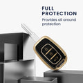 kwmobile Autoschlüssel Hülle kompatibel mit Renault 3-Tasten Dacia Sandero Stepway 2021 - Schlüsselhülle Silikon Cover