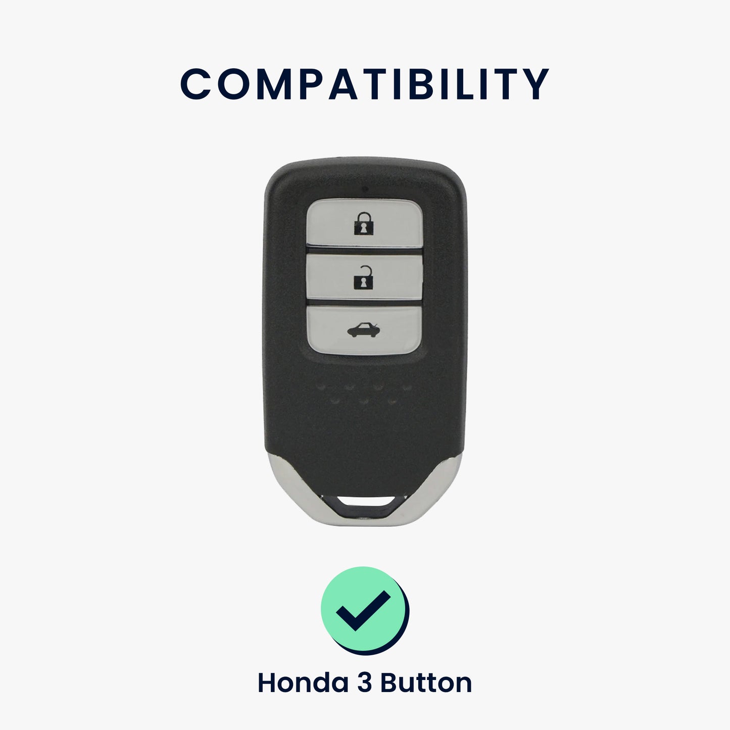 kwmobile Autoschlüssel Hülle kompatibel mit Honda 3-Tasten CRV CRIDER Jade XRV VEZEL